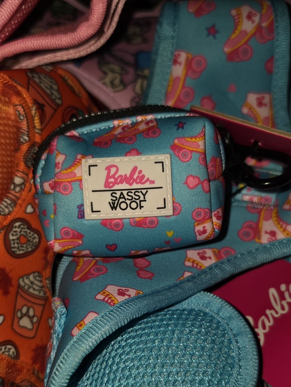 Barbie Blue Roller Skate Poop Bag Holder Sassy Woof